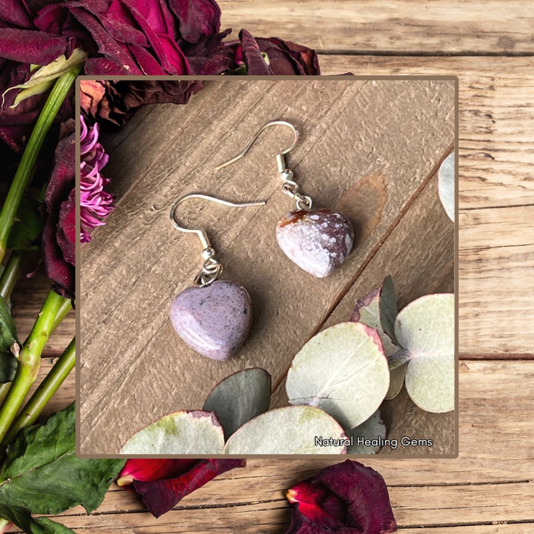 Lepidolite earrings deals